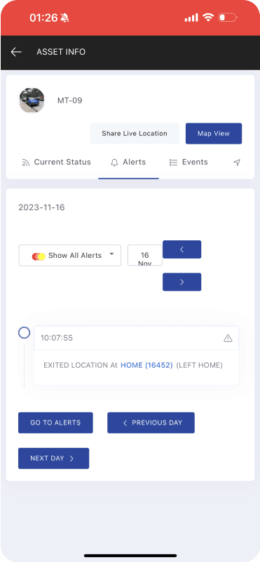 Mobile web app screen 5