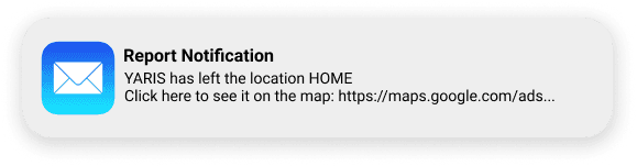 Location alert notification on a smartphone