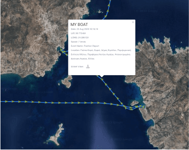 Trip history list with speed and duration details